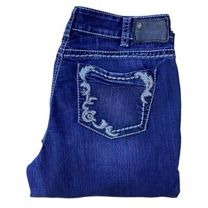 SILVER JEANS Suki Bootcut Jeans 36x34 Dark Stretch